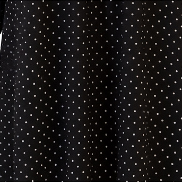 Flirty Black Polka Dot Cold Shoulder Mini Dress - Picture 5 of 11